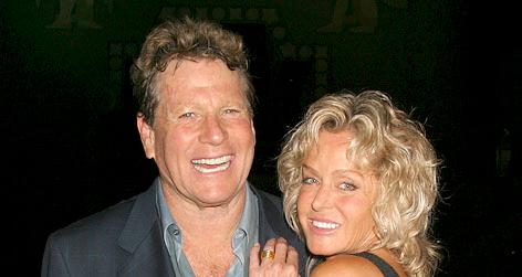 //ryan oneal farrah fawcett square getty