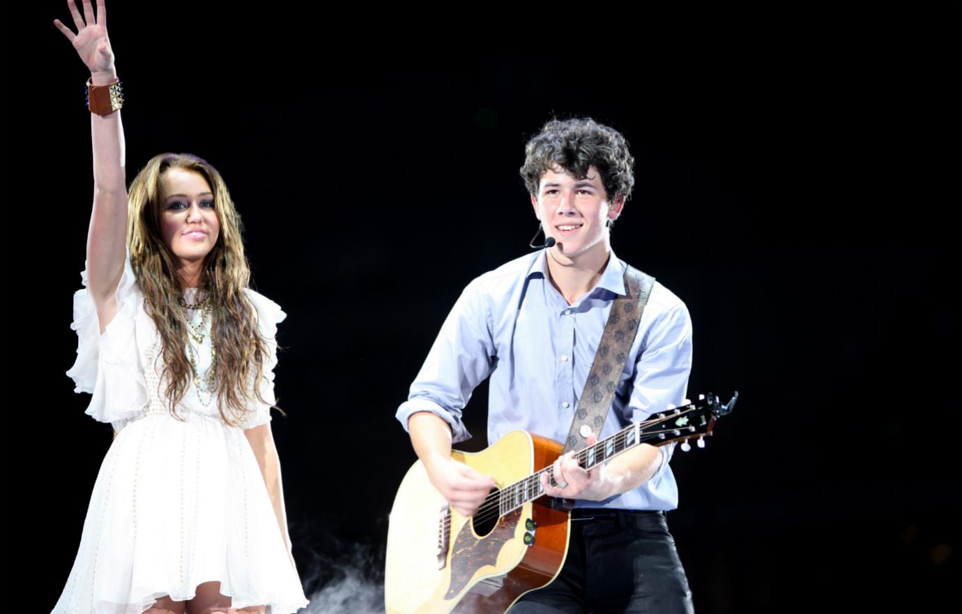 Miley Cyrus was the first woman on the list of Nick Jonas dating history.