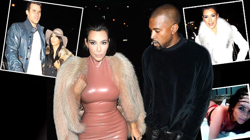 So Much Back Fat! Kim Kardashian's Rolls Emerge From Her Skirt In