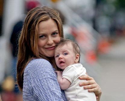 Alicia Silverstone Cuddles Her Baby Son