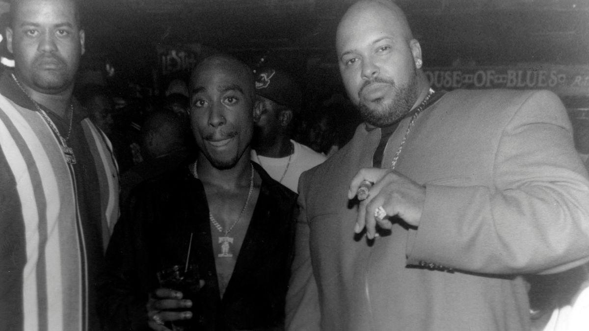 A photo of Tupac Shakur and Suge Knight