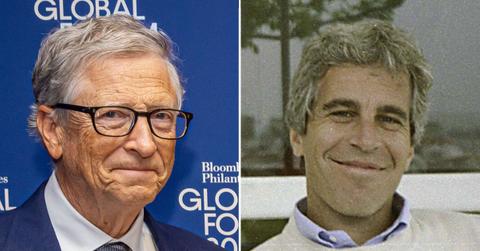 picture of Bill Gates and Jeffrey Epstein
