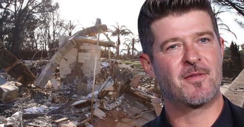 See Robin Thicke's Burned Down House Photos