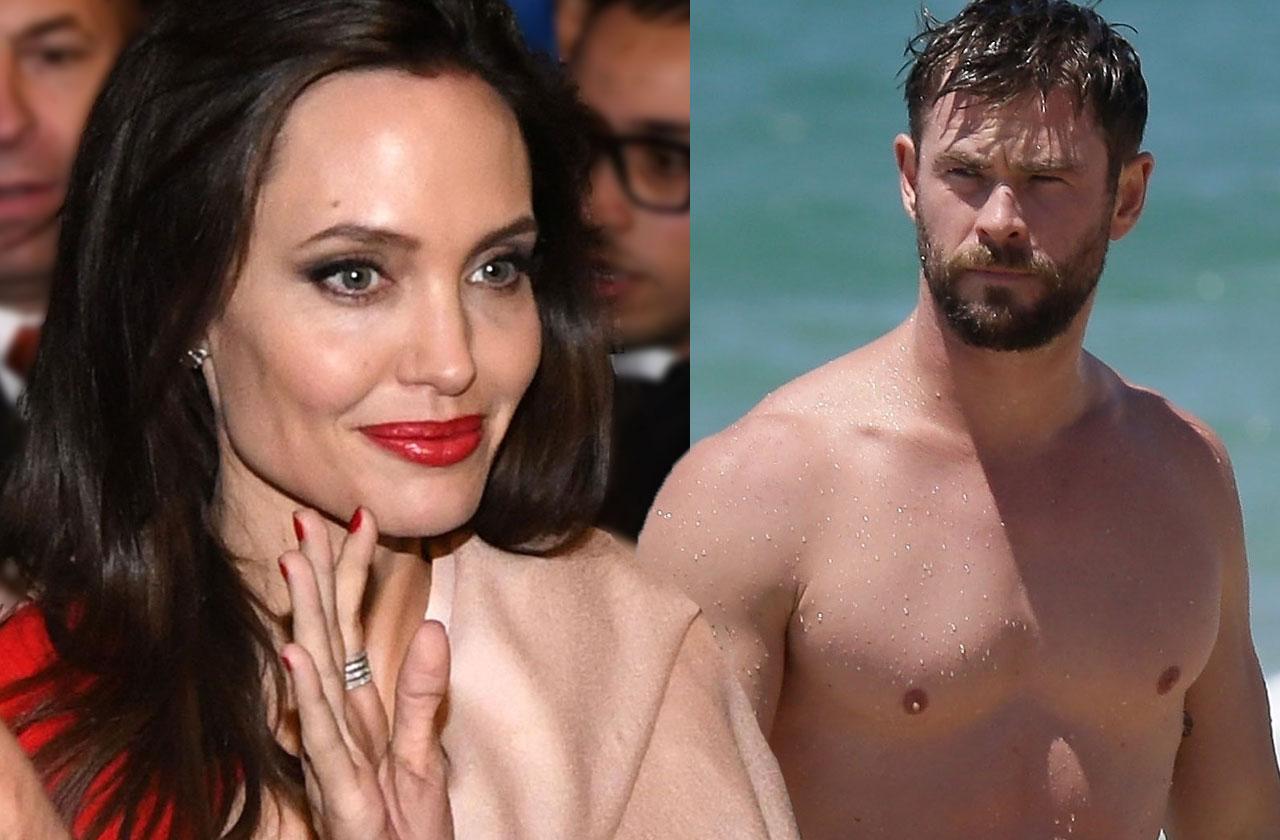 //angelina jolie crush chris hemsworth working together movie pp