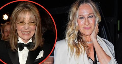 Split photos of Sarah Jessica Parker and Diane Keaton