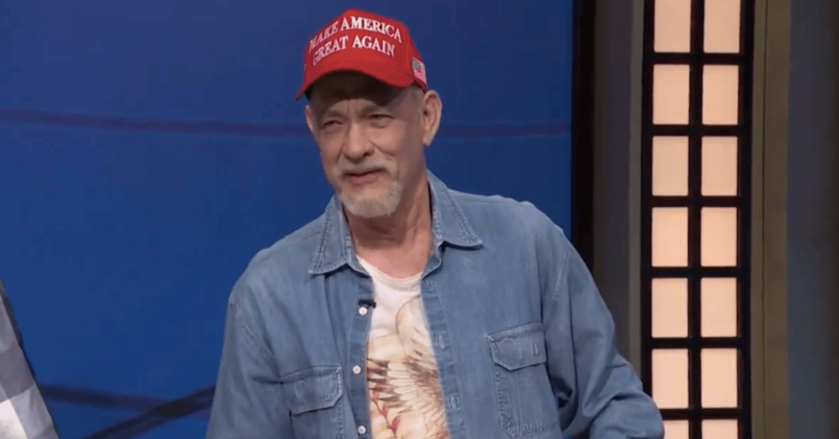 tom hanks slammed by maga fans over racist snl skit