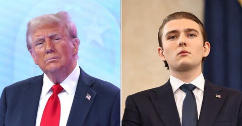 Photo of Donald and Barron Trump