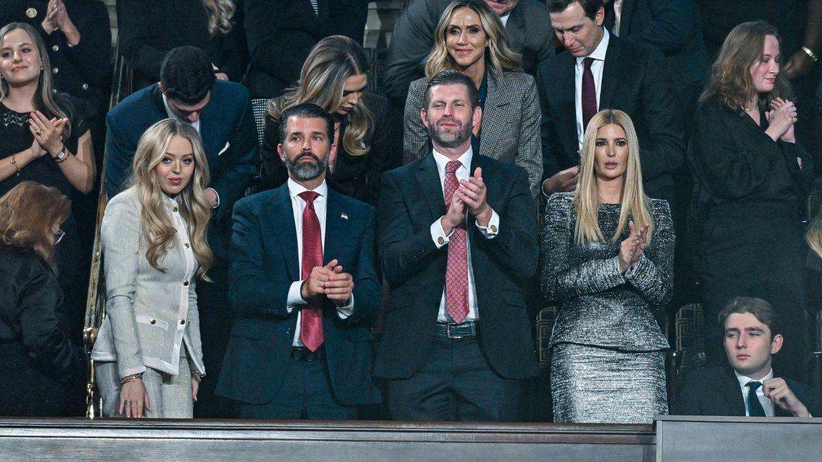 Photo of Barron Trump and his siblings