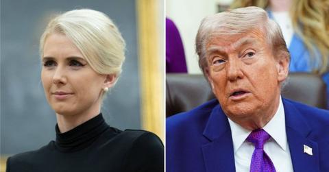 split image of Natalie Harp and Donald Trump
