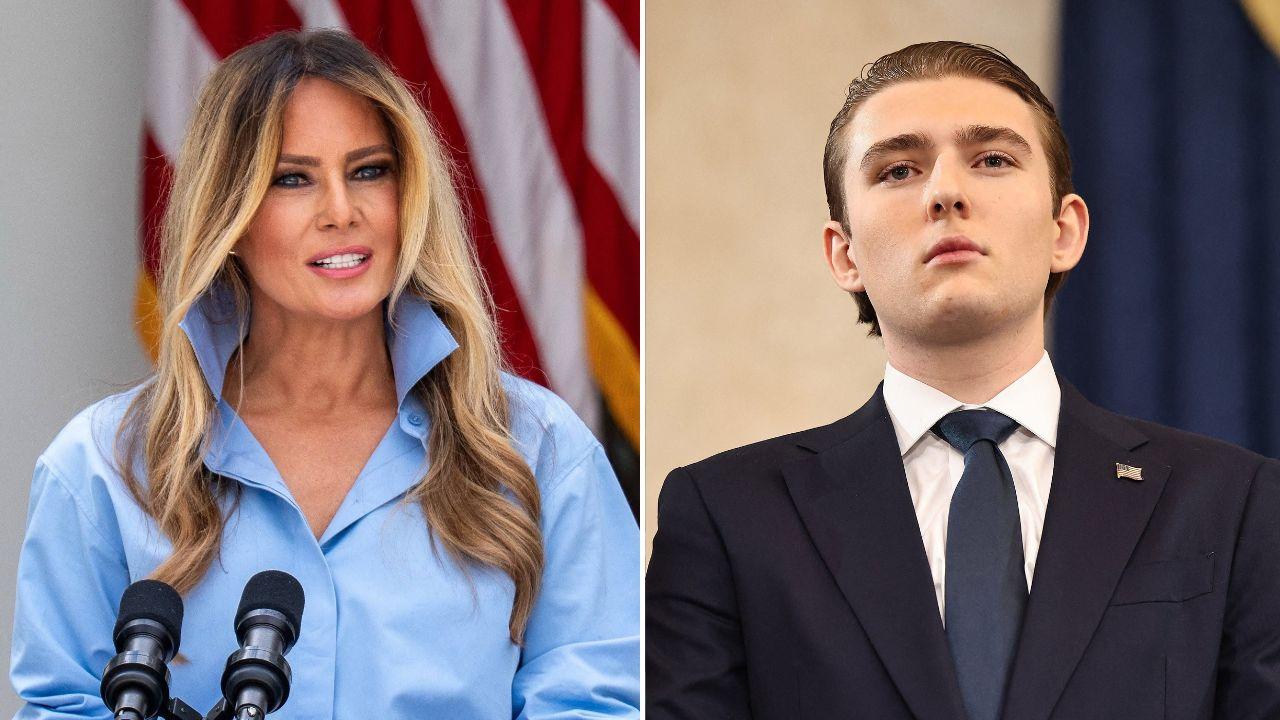 Photo of Melania and Barron Trump