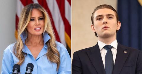 Photo of Melania and Barron Trump