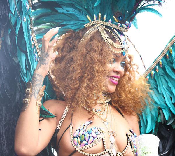 //almost nude rihanna celebrates crop over barbados