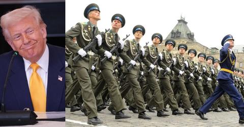Photo of Donald Trump and Russia Parade