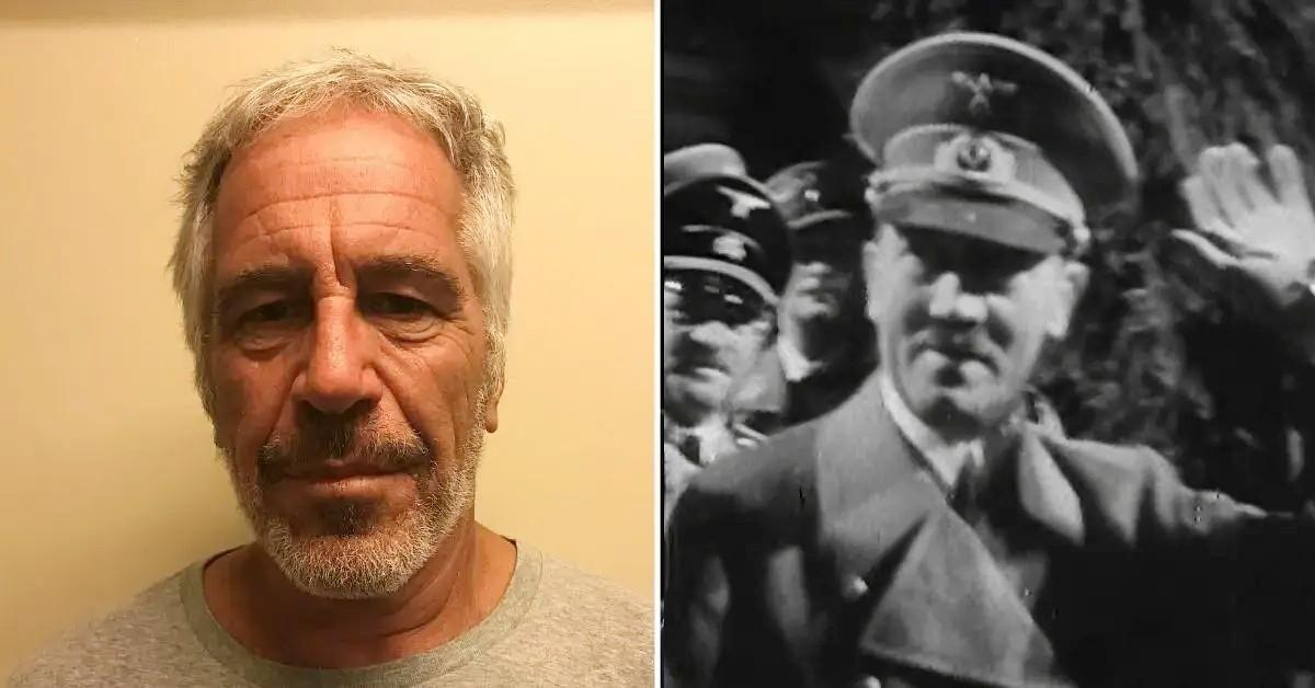 Photo of Jeffrey Epstein and Adolf Hitler