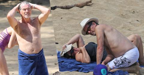 Pierce Brosnan Shirtless Hawaii