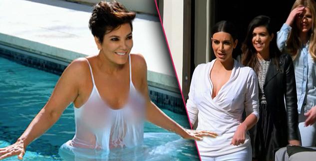 Topless kris kardashian Kris Jenner