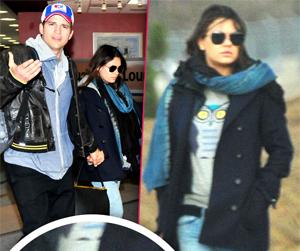 //ashton kutcher pregnant fiance mila kunis visit family iowa tall