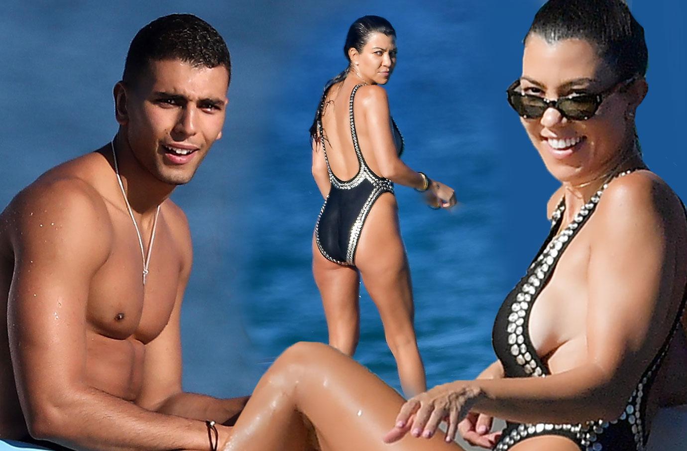 Kourtney Kardashian Boy Toy Younes Bendjima Pedal Boat In Saint Tropez Pics