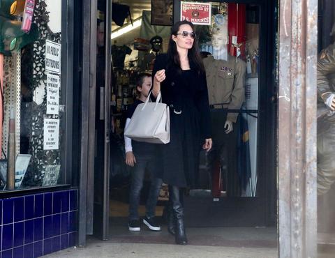 Angelina jolie hollywood shopping spree with knox