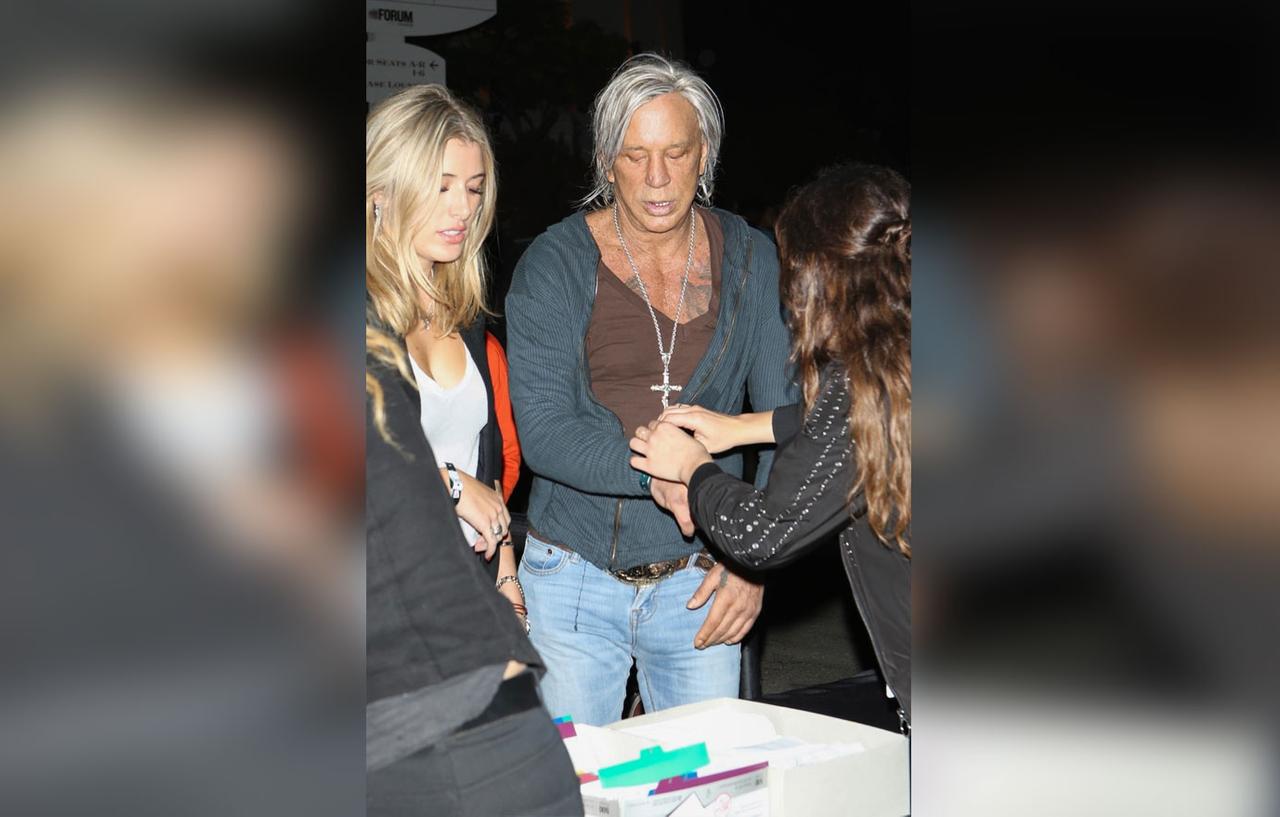 Mickey Rourke Concert Mickey Rourke Looks Unrecognizable At Concert
