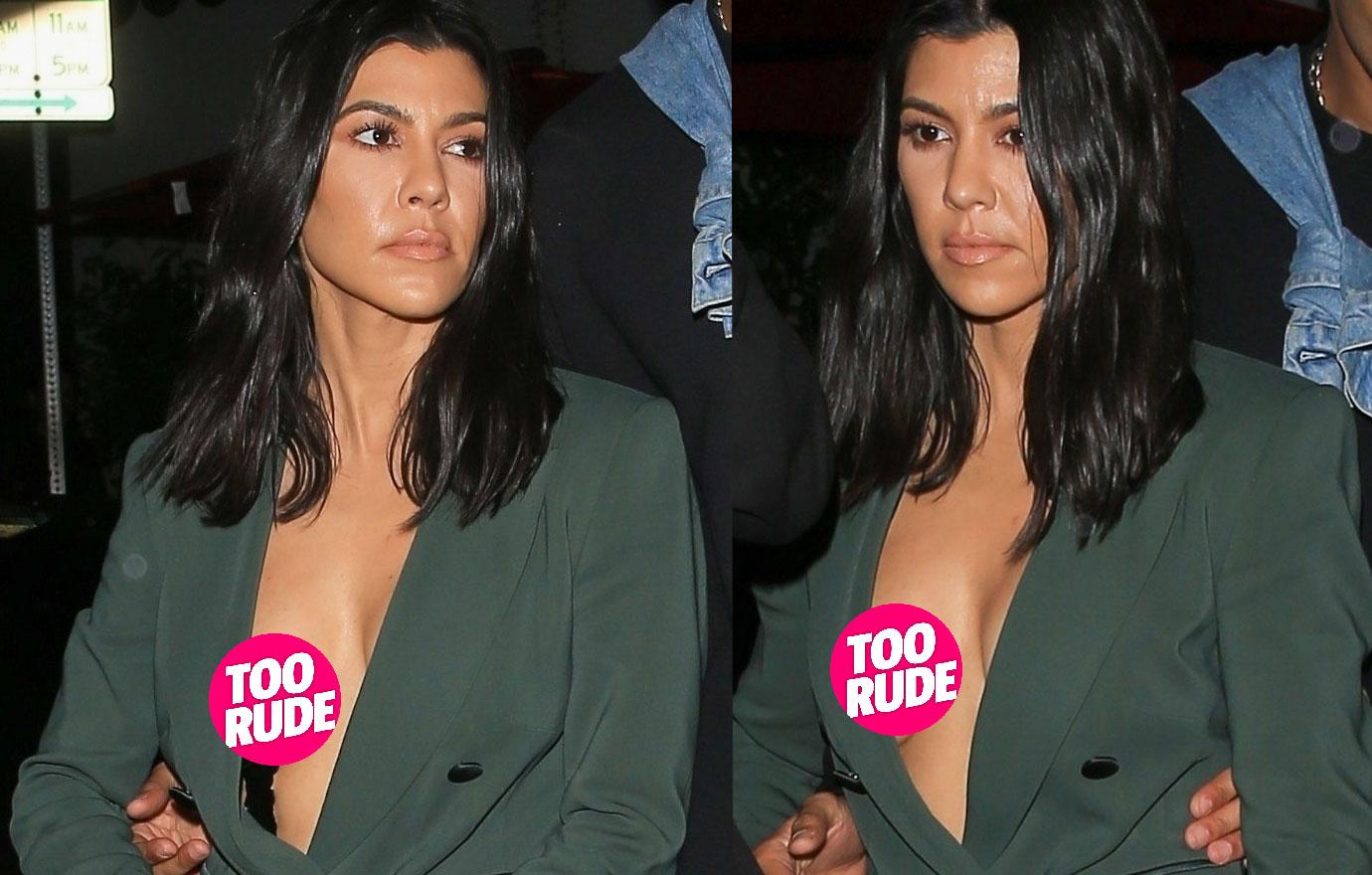 Kourtney Kardashian Tapes Up Boobs