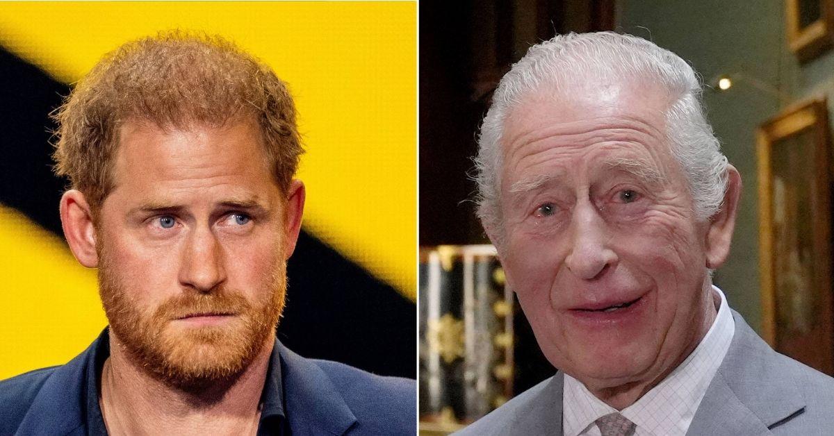 Picture of Prince Harry and King Charles