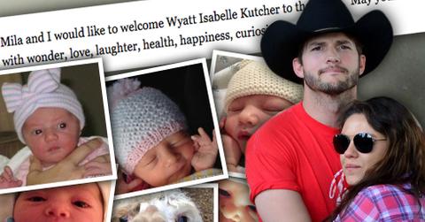 //ashton kutcher mila kunis announce baby name