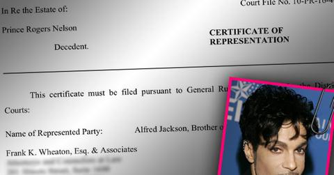 //prince aids death brother alred lawyer estate will money war pp