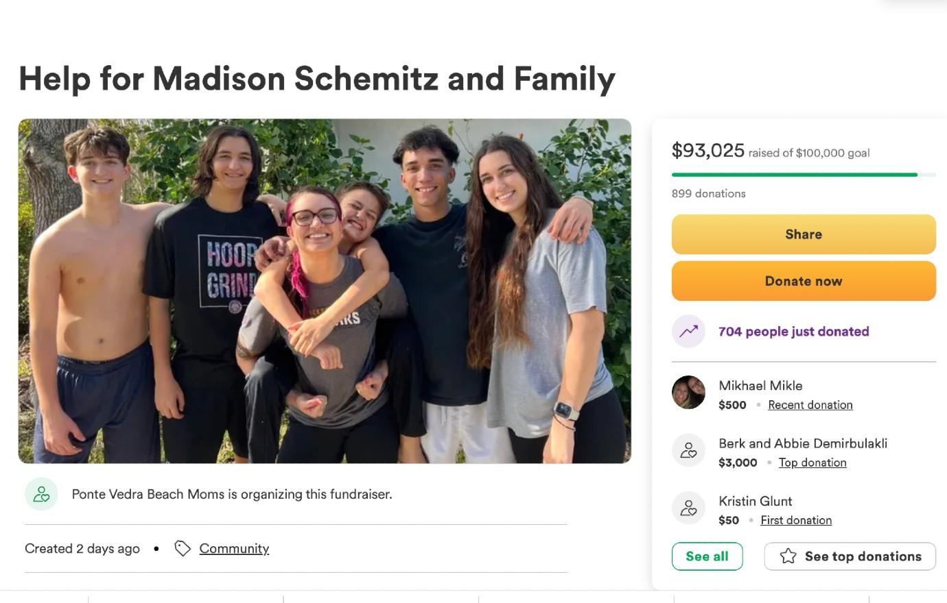 GoFundMe for Florida Teen Stabbed 15 Times by Ex-BF Raises $93k