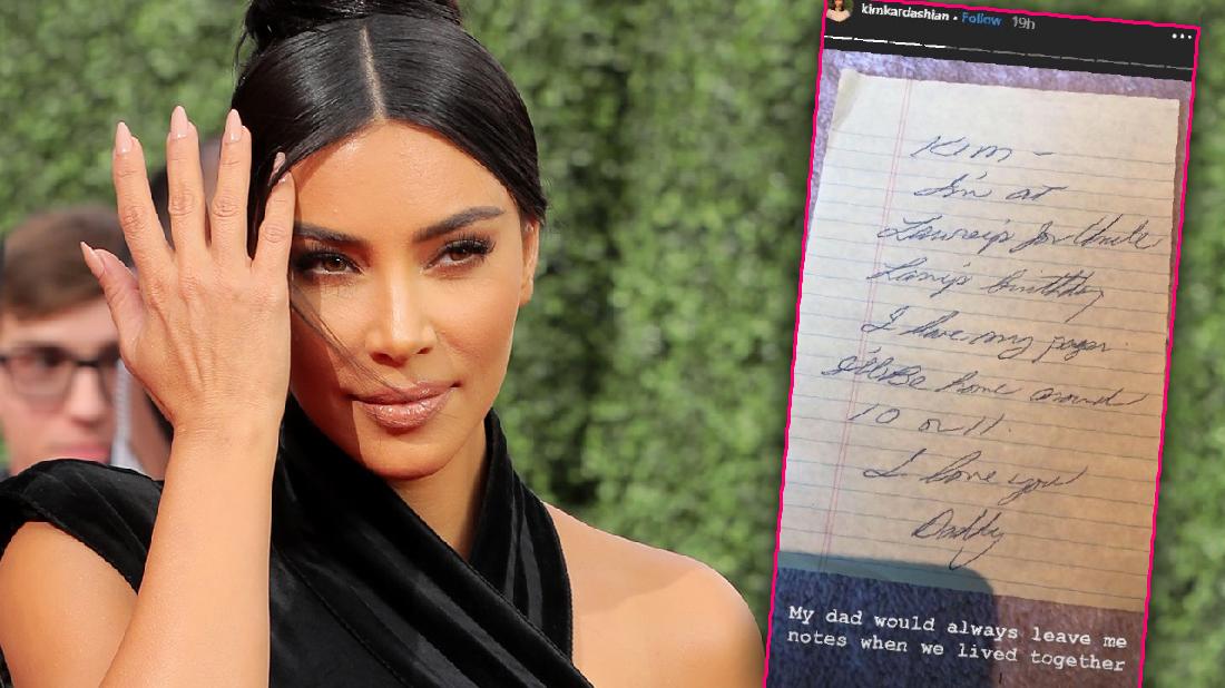 Kim Kardashian Shares Letters From Late Father