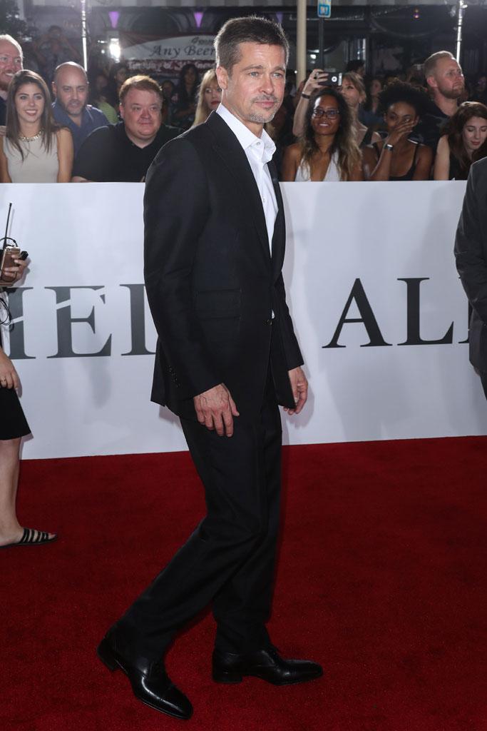 Brad Pitt Red Carpet Allied Premiere Angelina Jolie Divorce