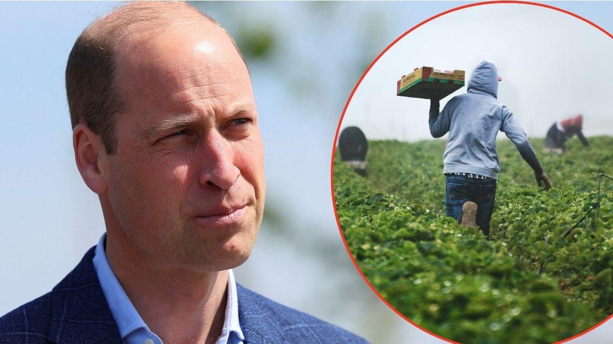 Photo of Prince William and some farmers