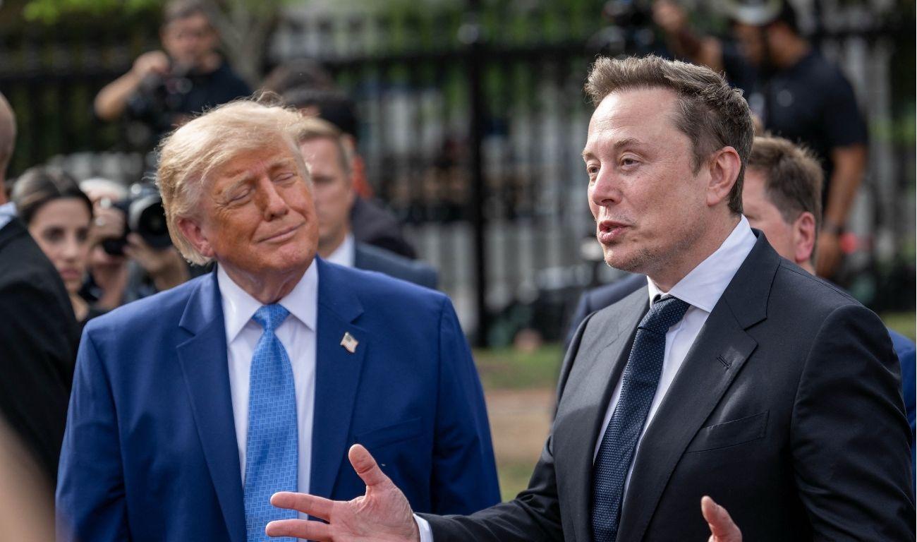 Picture of Donald Trump and Elon Musk