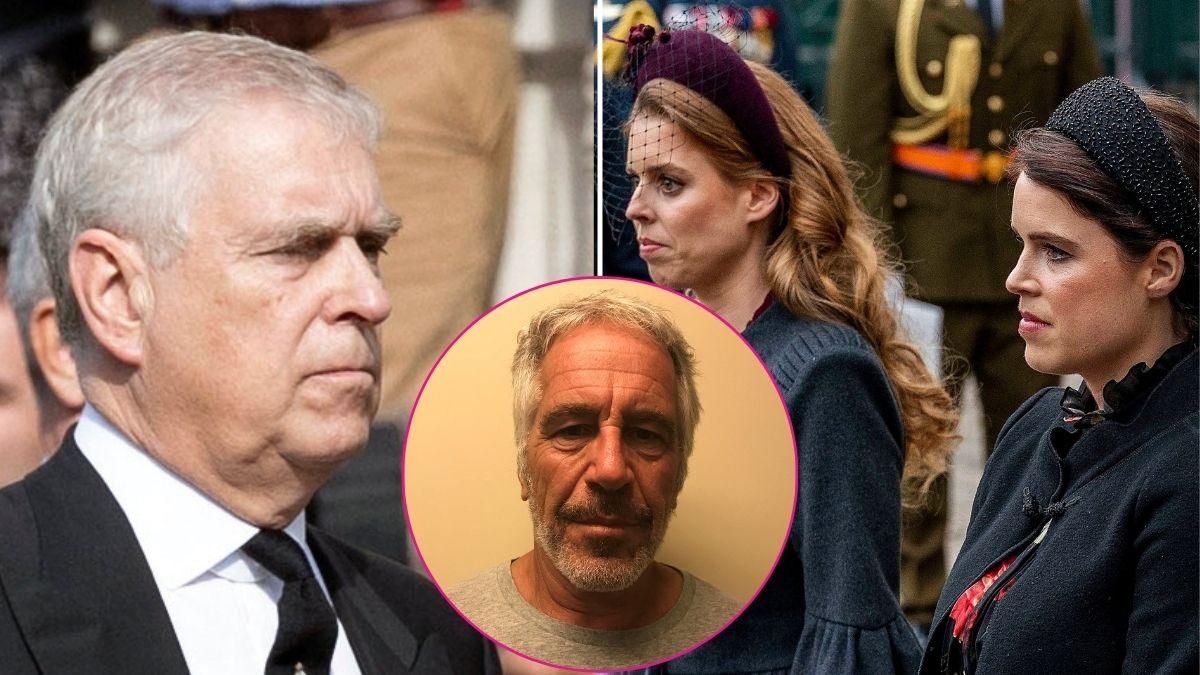 picture of Andrew Mountbatten-Windsor, Princess Beatrice and Princess Eugenie