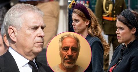 picture of Andrew Mountbatten-Windsor, Princess Beatrice and Princess Eugenie