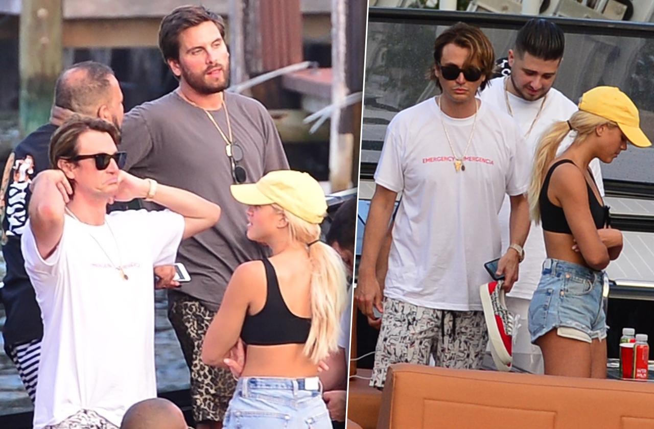 Scott Disick Sophia Richie Boat Miami