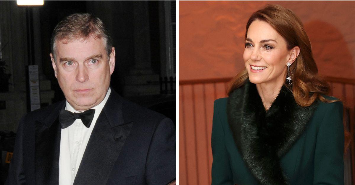 Split photos of Princess Kate and Andrew Mountbatten-Windsor