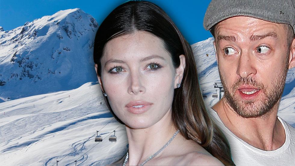 Justin Timberlake Pregnant Jessica Biel Tense Ski Trip