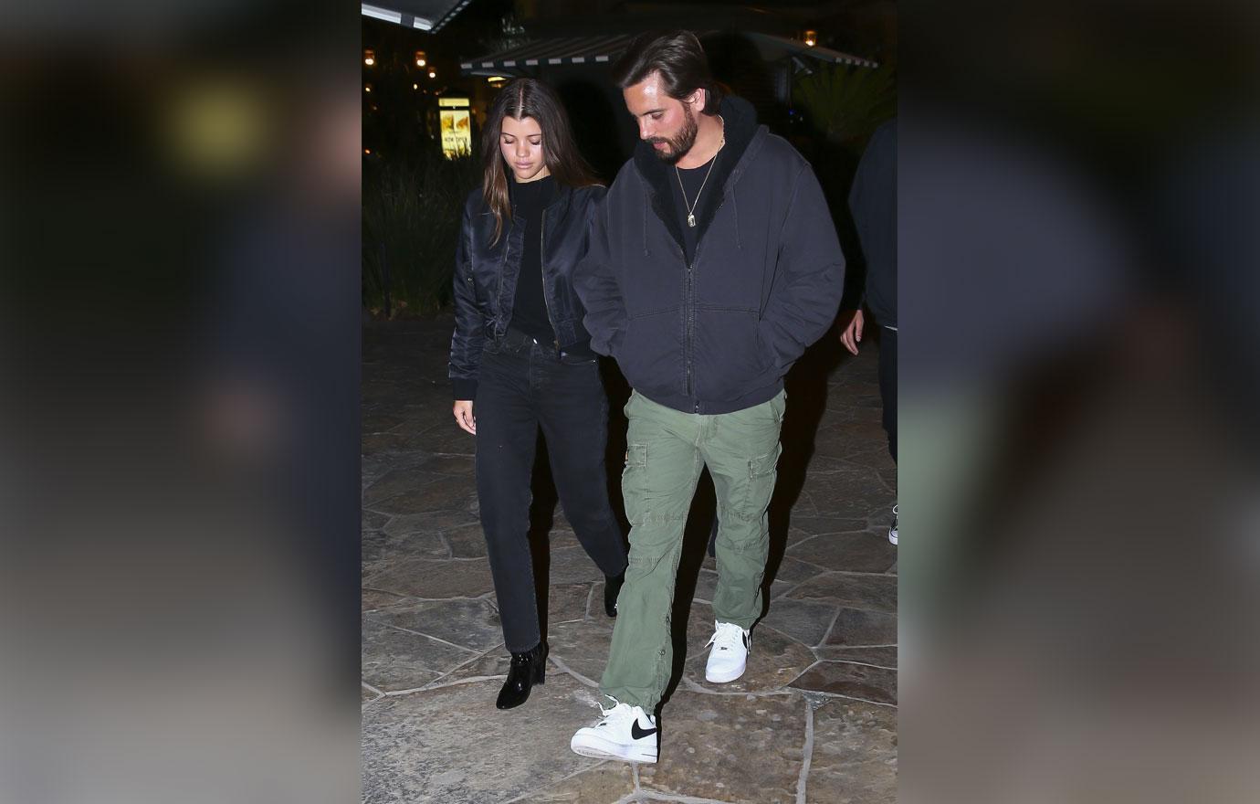 Sofia Richie Scott Disick date night wine