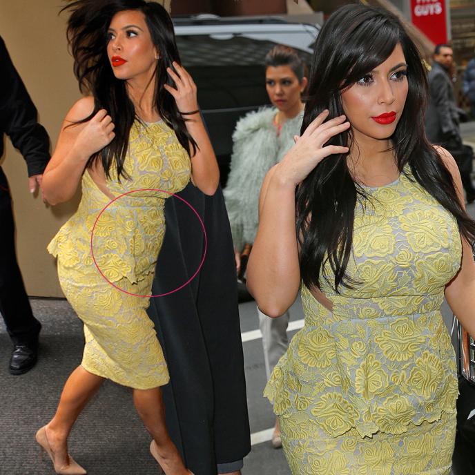 //kim kardashian bump splash