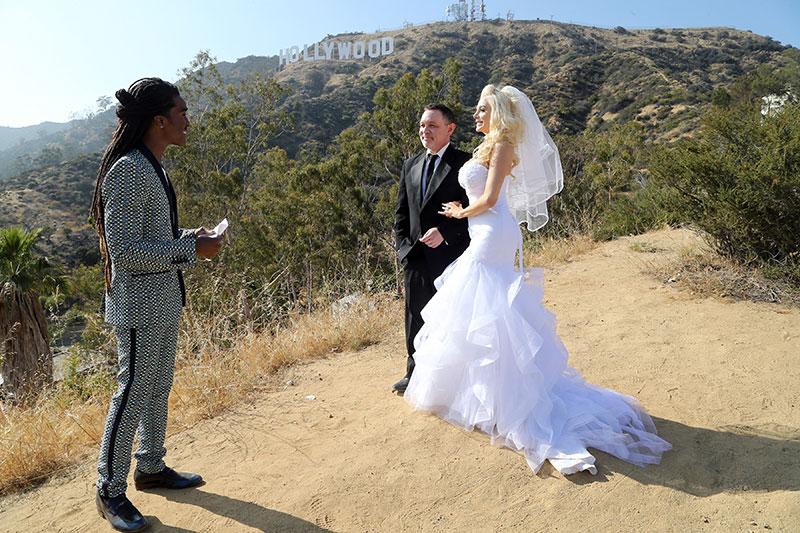 Pregnant Courtney Stodden Busts Out Of Her Wedding Dress During Vows 