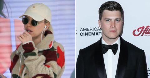 scarlett johansson no wedding ring photos colin jost marriage issues