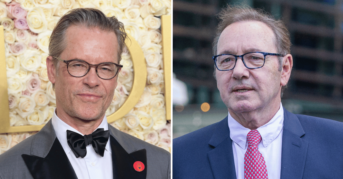 Split image of Guy Pearce, Kevin Spacey