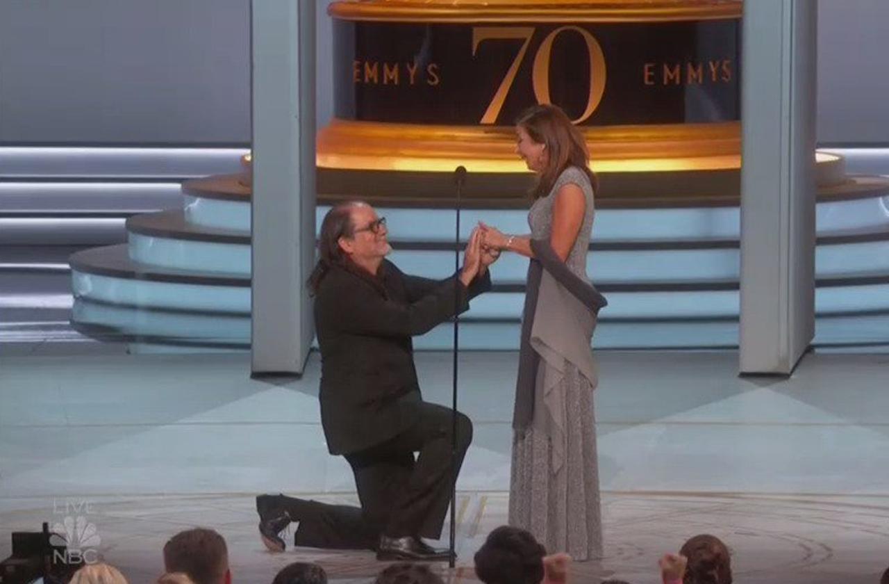 Emmys Live Proposal Glenn Weiss Dead Mom Ring