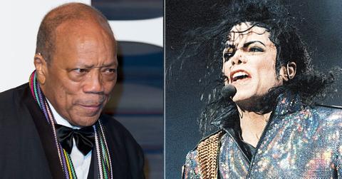 Split photo of Quincy Jones, Michael Jackson