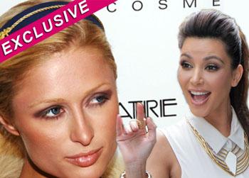 //kim kardashian feud paris hilton