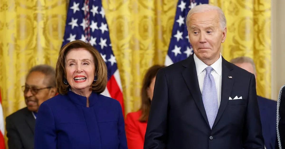 photo of nancy pelosi and joe biden