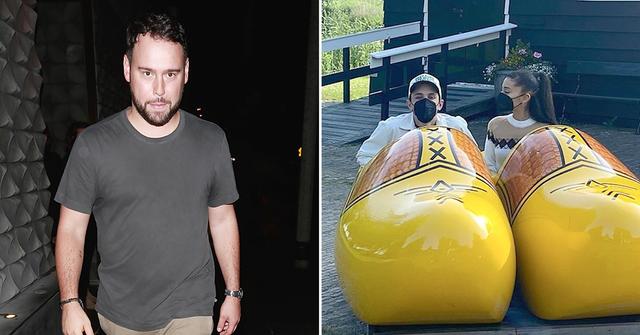 ariana grande honeymoon amsterdam photos manager scooter braun marriage divorce