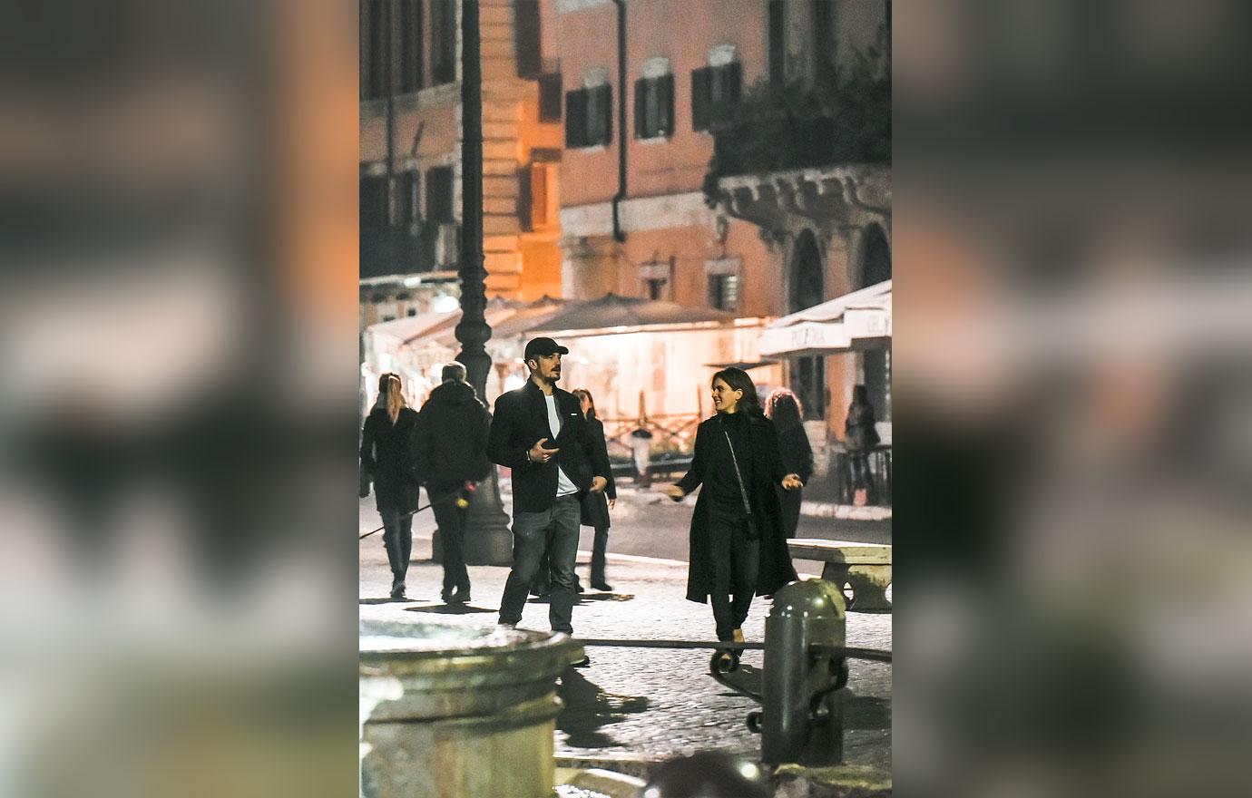 Orlando Bloom Cosies Up To Italian Actress In Rome