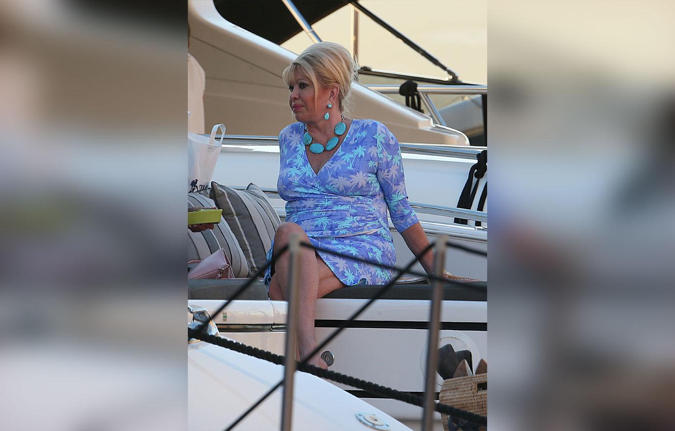 Ivana Trump On Holiday In St Tropez